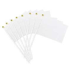 White Handheld Flags