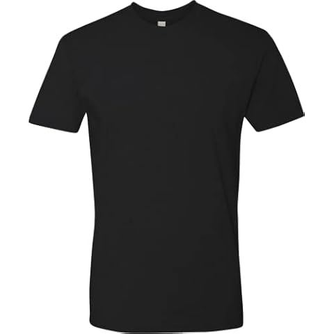 Next Level Apparel Mens Premium Fitted Short-Sleeve Crew T-Shirt Black(1pck) X-Large Cover