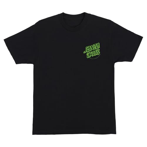 SANTA CRUZ Roskopp Screaming Five S/S Heavyweight T-Shirt Black Lg Mens