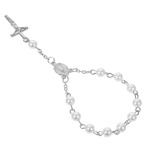 LIFKOME 10 Piezas cadena de muñeca pearl necklace Brazalete de acrílico pulseras de oro collar de los hombres anillos de oro medalla pulseras estéticas pulseras de cuentas Silver
