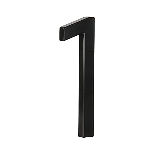 HASWARE 5" Floating House Number for Outside Zinc Alloy Modern Outdoor Address Sign for Yard Street and Mailbox Address Numbers and Letters for House (1
