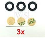 by Walking Slow-Compatible Lot of 3 Rear Camera Lens Cover Glass Replacement for Google Pixel 2 XL (6.0") in Real Glass Material with Adhensive Sticker (Pixel 2 XL (6.0โ)