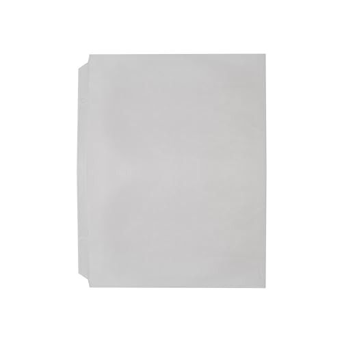Risch Heavy-Duty 3-Hole Punched Clear Vinyl Page Protectors, Plastic Sleeves for Menu Binders, Letter-Sized Document Storage, and Recipe Books, 10-Gauge Vinyl, 8.5” X 11”, Pack of 50
