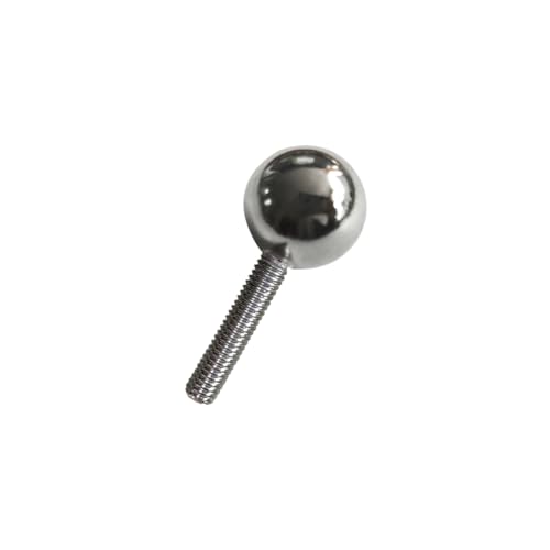 Healeved Spherical Ball Screw Joint Spherical Ball Screw Carbon Steel M6x20 3d Printer 20mm Diameter Silver 48mm Length 