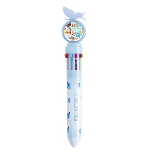 Stylo à bille rétractable multicolore élégance artistique italienne