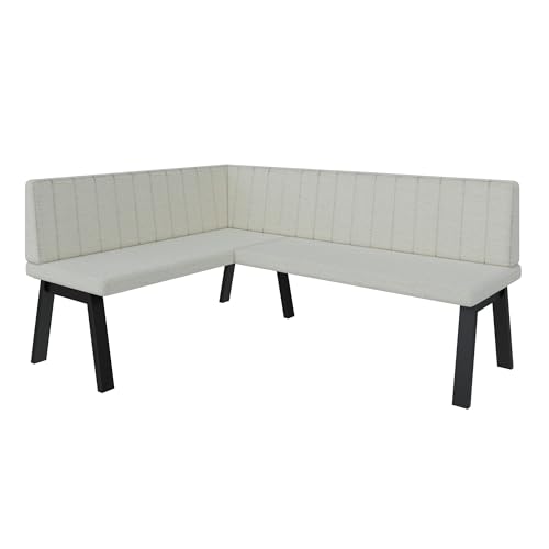 Akiko Canapé d'angle en métal A pour votre salle à manger, cuisine, moderne, coin salon, salle à manger, parfait pour la cuisine, le bureau et la réception,...