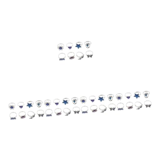 WHZHDMA 5sets Adjustable Mood Set for Women Boys and Thermochromic Change Ring Cartoon Animal Teen Girls Family Friends 8pcs*5