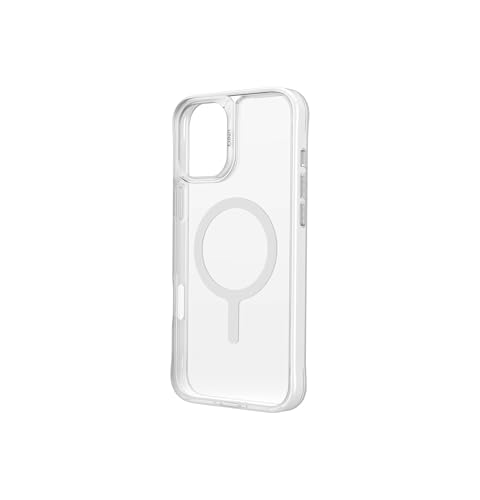 UNIQ LP Xtreme (AF) Coque de téléphone compatible avec iPhone 16 Plus hybride (2024) 6,7", chargement MAGCLICK (transparent givré)