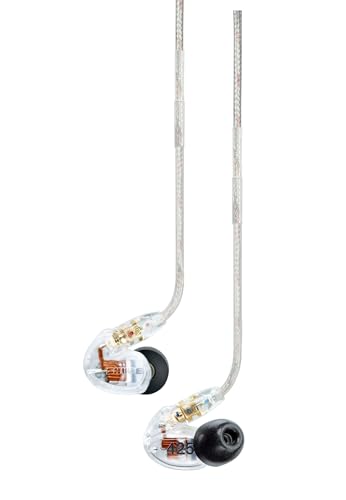 Image of Shure SE425 PRO Wired Earbuds - Professional Sound Isolating Earphones with Detailed Sound, Dual-Driver Hybrid, Secure in-Ear Fit, Detachable Cable, Durable Quality, Clear | Dual High-Definition Drivers, Sound Isolating Up to 37 Db, Detachable Gold-Plated Mmcx Cable, Over-Ear Fit, Case and Fit Kit