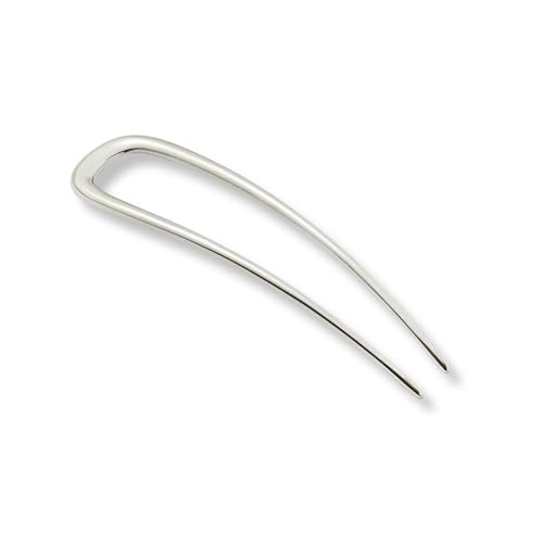 MACHETE Midi Oval French Hair Pin for Thin Thick Hair in Silver, 5 Inch Women Girls Hairstyle Accessories image 5