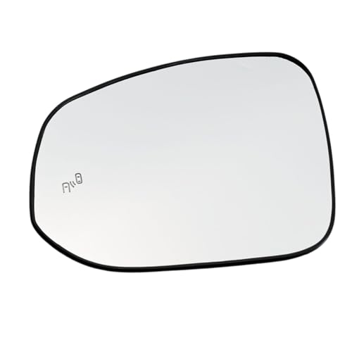 Left Driver Side Mirror Glass Heated w/Blind Spot Without Auto Dimming Compatible with for Toyota Rav4 2019-2024 Left Side View Mirror Replacement Glass With Backing (Blind Spot Left Driver Side)