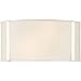 Crystorama FUL-902-PN Fulton - 2 Light Wall Mount, Polished Nickel Finish with White Fabric Shade