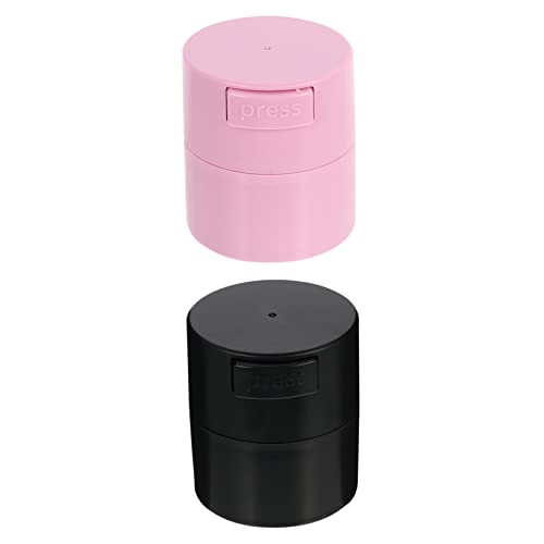 FRCOLOR Eyelash Glue Storage Container Set 2pcs Negative Pressure Air Moisture Discharge