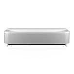 Epson EH-LS800W 4K PRO-UHD 4,000 lumen Android TV Short Throw 3 Chip Laser Projector, Yamaha 2.1ch Speakers - White