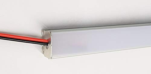 Barre aluminium LED COB 24VDC blanc chaud pour profilé lumineux discret