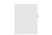 Kleer-Fax Letter Size Individual Letter Index Dividers, Side Tab, 1/26th Cut, 25 Sheets/Pack, White, Letter J (91810)