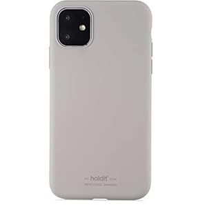 Holdit Siliconen Hoesje iPhone 11 (6,1″) – 0,8mm Ultra thin Silicone Case – Volledige bescherming en Bescherming voor de cameralenzen – Gripvriendelijk oppervlak – Taupe