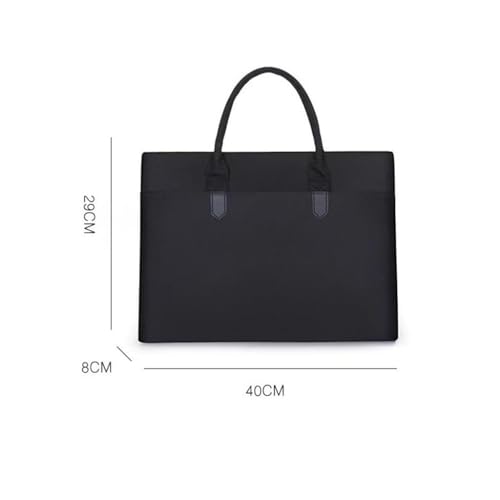 Briefcase Portable Information Kit Meeting Bag Black Oxford Document Bag Business4