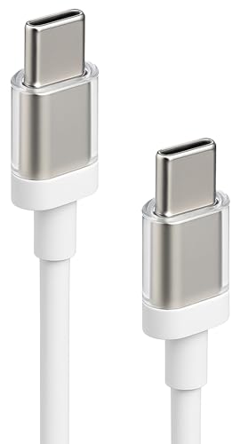 Image of YISHU 65W Type C To Type C Cable White Power Delivery Quick Charge & High Speed Sync | Compatible for Nothing CMF Phone 2a Phone 2 CMF Buds & Laptops | Original Fast Charging