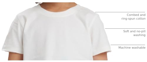 Image of HonestBaby Baby Toddler & Kids' 100% Organic Cotton Short Sleeve T-Shirts (10-Pack)