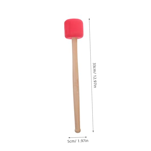 Baquetas de madera antideslizantes con diseño ergonómico para tocar bombos y instrumentos de percusión, mallet para presentaciones atractivas miniatura 2