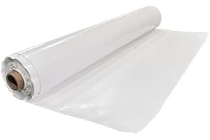 Thick 20 mil White Premium Reinforced Plastic Sheeting