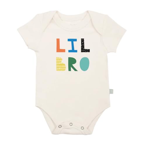 Finn + Emma Organic Cotton Graphic Baby Onesie - Gender Neutral Bodysuits for Babies 0-12 Months in Multiple Sizes and Styles
