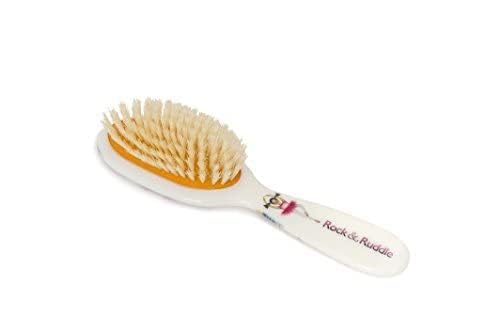Rock & Ruddle Soft White Natural Boar Bristle Hairbrush for Babies and Young Children. Perfect for Fine Hair Detangling and Smoothing. Ballet Dancers Design, Small - Image 2