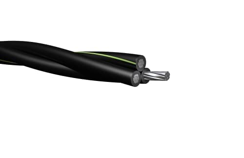 Miniatura 6 de NASSAU ELECTRICAL SUPPLY Aluminio 2-2-2 Triplex URD Ramapo 100 AMP Cable de servicio de alambre de entierro directo (100 pies)