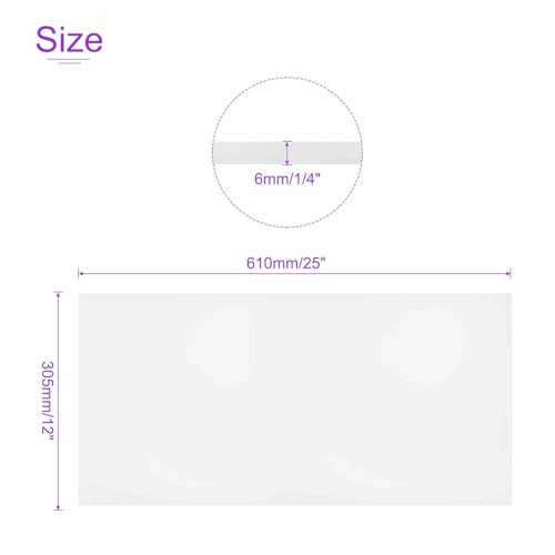 Image of DMiotech 12 x 24 x 1 /4 Inch Plastic UHMW Sheets, Ultra High Molecular Weight Polyethylene, Opaque White Polyethylene Board for Automotive, Chemical, Manufacturing, DIY Home Kitchen