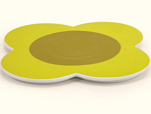 Set Di 2 Tazze Impilabili Orla Kiely In Ceramica - Motivo Floreale Ardesia/Ocra, 330ml, Regalo