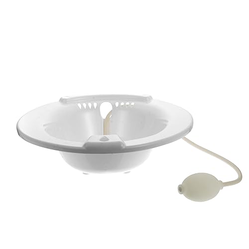 NOLITOY Toilet Bowl Sitz Bath Squat Postpartum Care Wash Basin Nursing Basin for Pregnant Elder and Newborns White