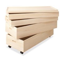 Amazon｜桐衣装箱 高さ64cm (キャスター付) 桐天然木 日本製 HI-0036