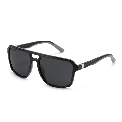 Sunglasses Men Aviator Sunglasses for Mens and Womens,Black Retro Sun Glasses Driving Cycling UV400 Protection