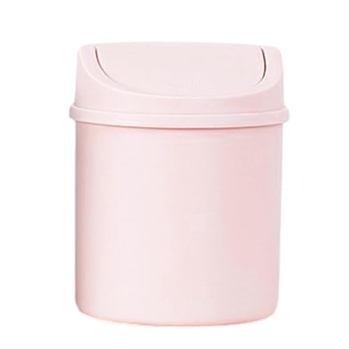 1/3 Pcs Desktop Mini Trash Can - Desk Bin With Lid | Portable Small Dustbin | Mini P Lastic Desktop Trash Bin | Small Trash Can With Lid | Modern Desk Waste Bin For Bathroom Vanity, Desktop, Tabletop