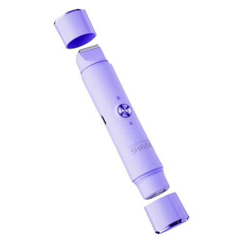 Maquinilla de afeitar eléctrica para mujer, recortadora de bikini de doble cabeza para mujer, herramienta ergonómica de depilación para cara, oreja, barba, piernas íntimas, cejas