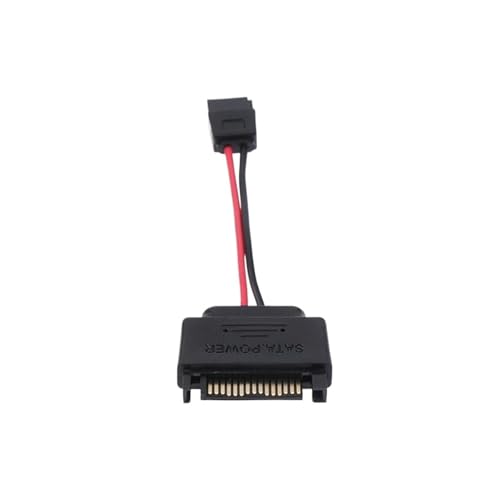 Cable adaptador SATA 15 pines a 6 pines para alimentación miniatura 4