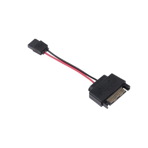 Cable adaptador SATA 15 pines a 6 pines para alimentación miniatura 2