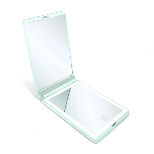 Miroir compact à DEL pour sac à main réglable contre manque de lumière - 8