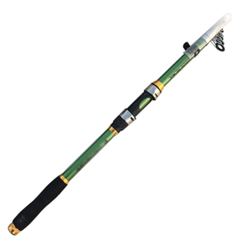 Canne à pêche télescopique en fibre de carbone réglable 5 à 7 sections