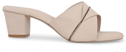 Image of Nowry Women's Chunky Block Heels | Women Comfortable Heel Fashion Sandals for Everyday, Party, Office, Wear