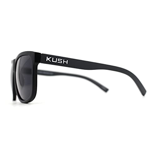 Mens Kush Classic Matte Black Frame Sport Horn Rim Sunglasses3