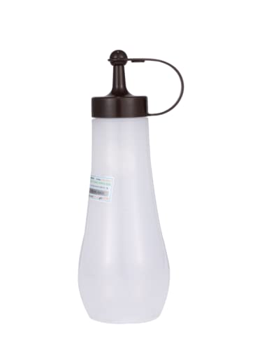 3272, Botella japonesa para apretar, botella de condimento, botella de aceite, dispensador de salsa de soja para cocina, fabricado en Japón, 12 onzas, chocolate 2