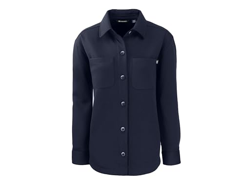 Chaqueta camisera Mujer Cutter Buck Roam Eco gris ligera versátil
