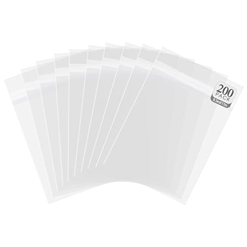 Golden State Art, 8.5"x 11" Acid-Free Crystal Clear Sleeves Storage Bags Fits 8.5x11 Prints, Photos, Artwork (Bag Size: 9 x 11 3/7 inches|200 Pack)