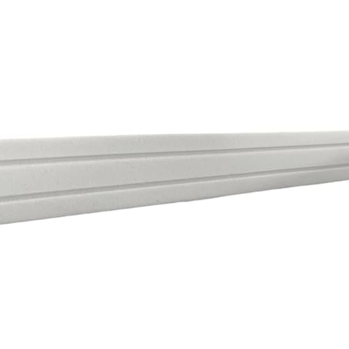 Boiserie Moldura Rodameio Eva Autocolante Júpiter 2,5cmx5mm 10 Metros (Branco)