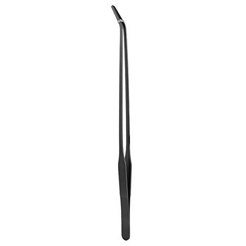 Hffheer Aquatic Plant Tweezers Aquarium Tweezers Tools Stainless Steel Straight and Curved Tweezers