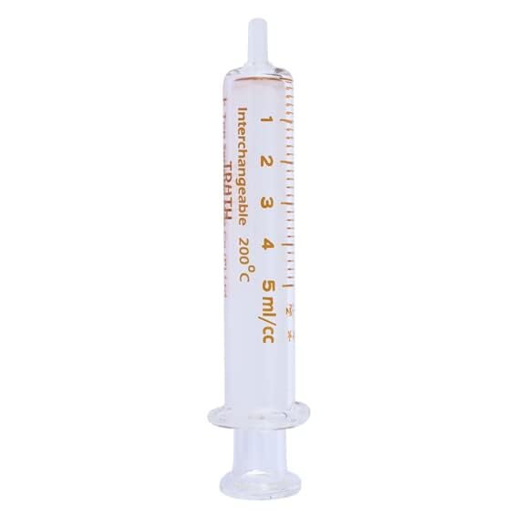 Glass Syringe 5ml - Interchangable Borosilicate Glass Syringe (Pack of 1) (B0CVNBV29W) Amazon Price History, Amazon Price Tracker