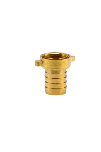 Gardena Messing-Schlauchverschraubung 2-teilig: Verschraubung aus hochwertigem Messing, 33,3 mm (G 1 Zoll)-Gewinde, für 25 mm (1 Zoll)-Schläuche (7142-20)
