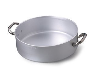 Agnelli Linea Professionale Albergo Casseruola Bassa in Alluminio 2 Manici 40 cm